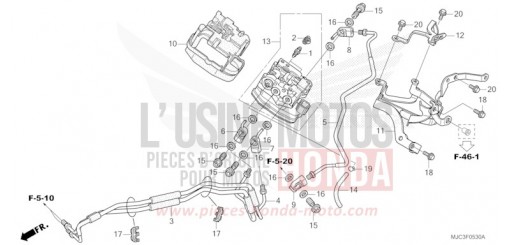 FRONT VALVE UNIT (CBR600RA) CBR600RAD de 2013